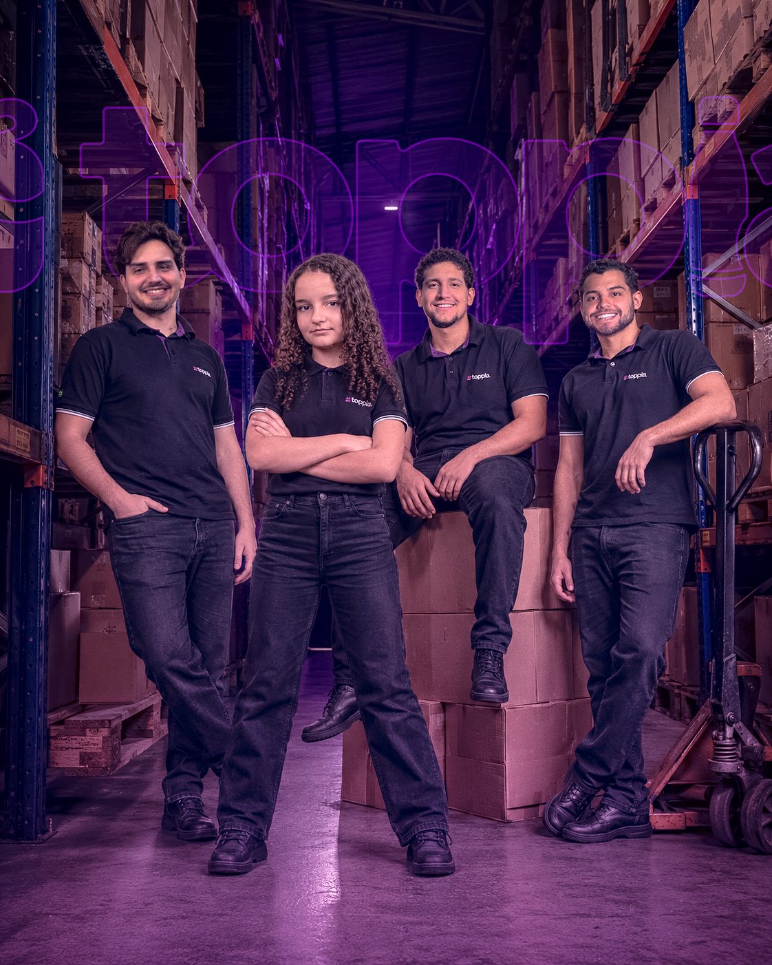 Vinicius, Marcos, Arthur e Giovanna, irmãos à frente da Toppia